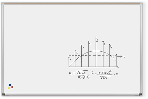 Porcelain Steel Whiteboard Deluxe Aluminum Trim