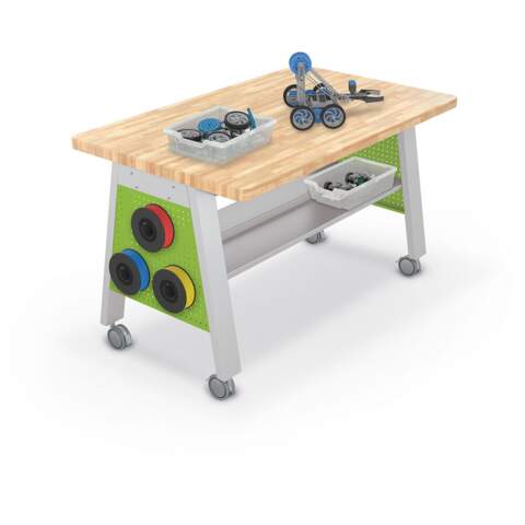 Compass Makerspace Table + Butcher Block – 36″H