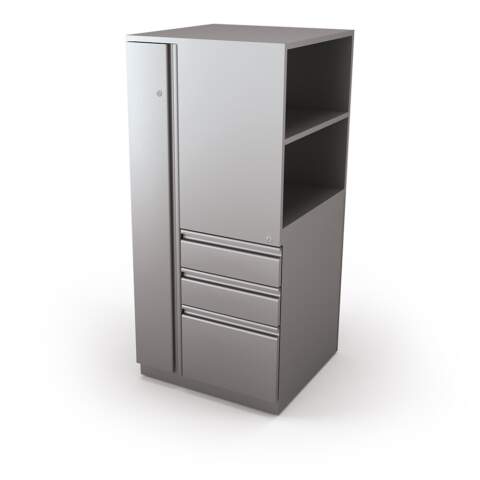 MooreCo Folio Wardrobe Tower + Bookcase