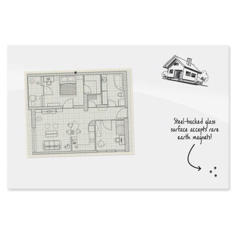 Insight® Low Iron Magnetic Glass Board