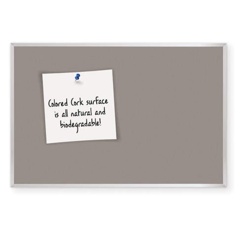 Colored Cork Tackboard – Aluminum Trim