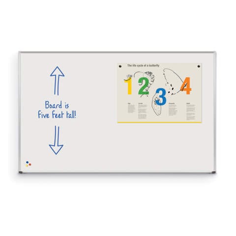 El Grande Porcelain Steel Whiteboard – Deluxe Aluminum Trim