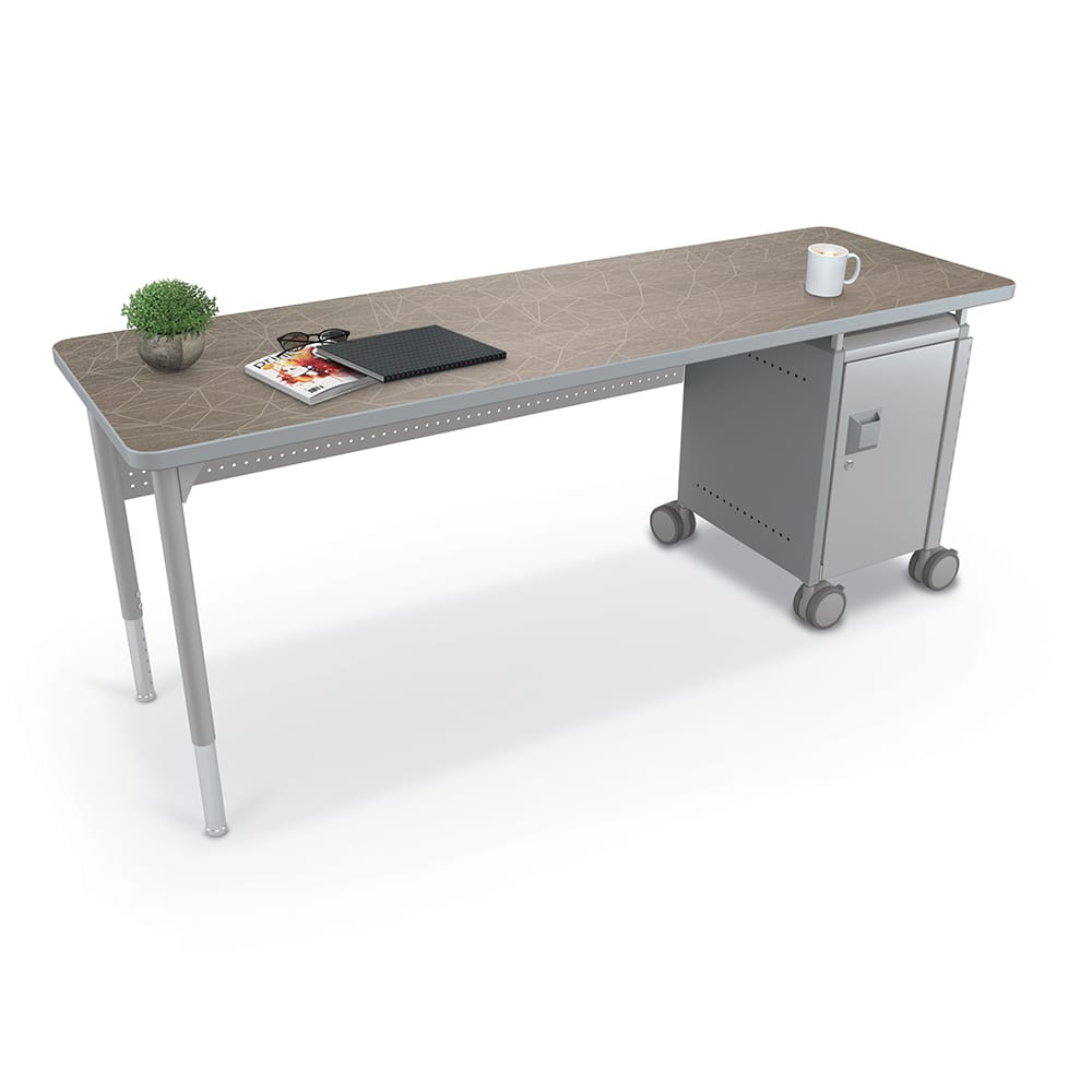 Compass Single Cabinet Teacher Desk