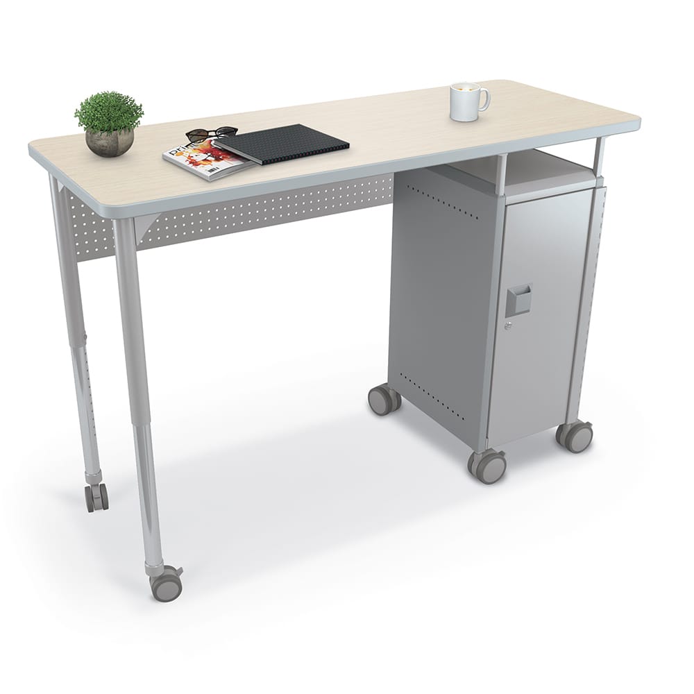 Compass Single Cabinet Teacher Desk