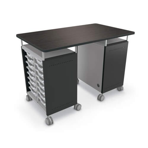 Compass Double Cabinet Teacher Workstation