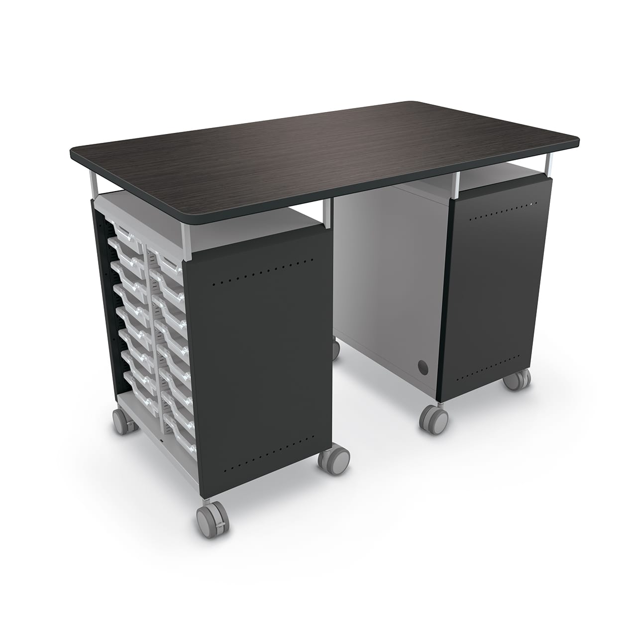 Compass Double Cabinet Teacher Workstation