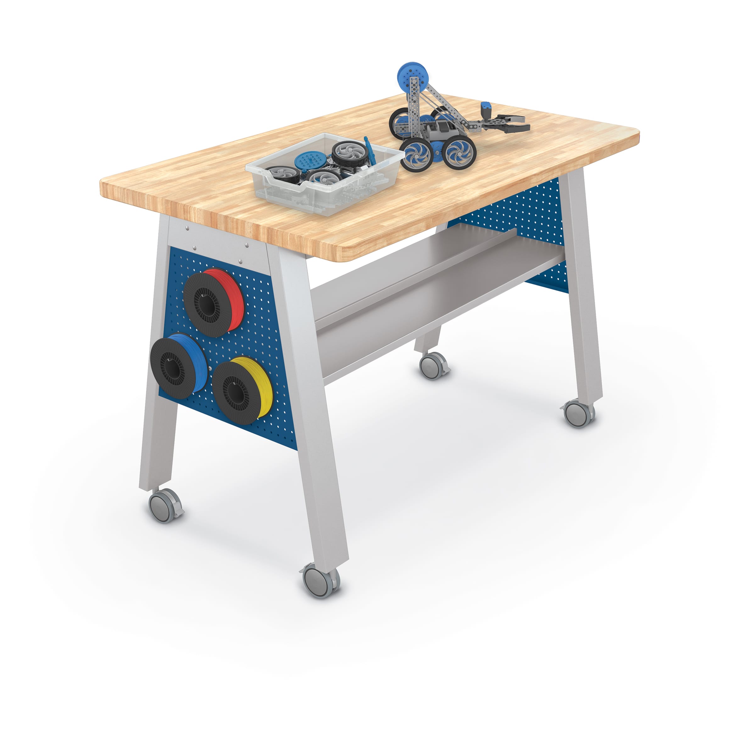Compass Makerspace Table – Butcher Block