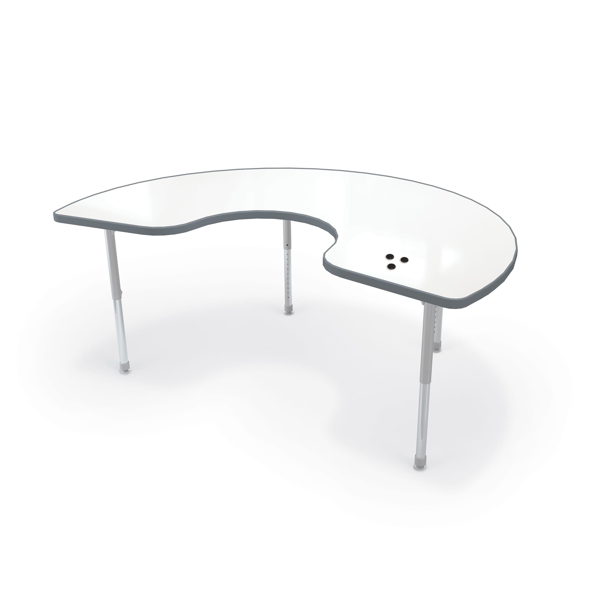 Hierarchy Kidney Table + Porcelain Steel Top