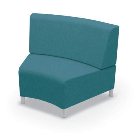 Phoeby Indoor Inside Curve Loveseat – Armless