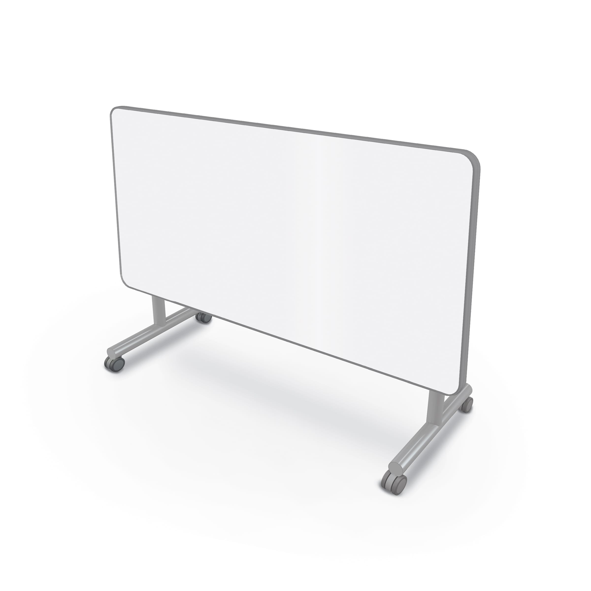 Inklüd® Table + Porcelain Steel Top – T-Leg Flip Top
