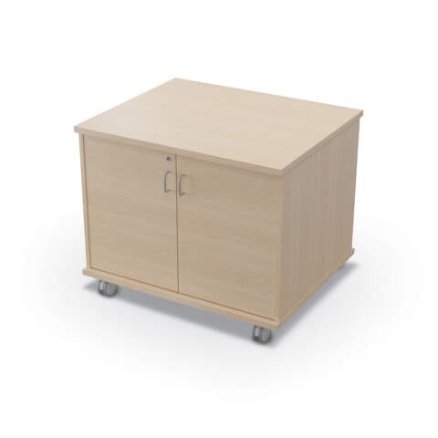 Verso Closed Storage + Fixed Shelf Unit