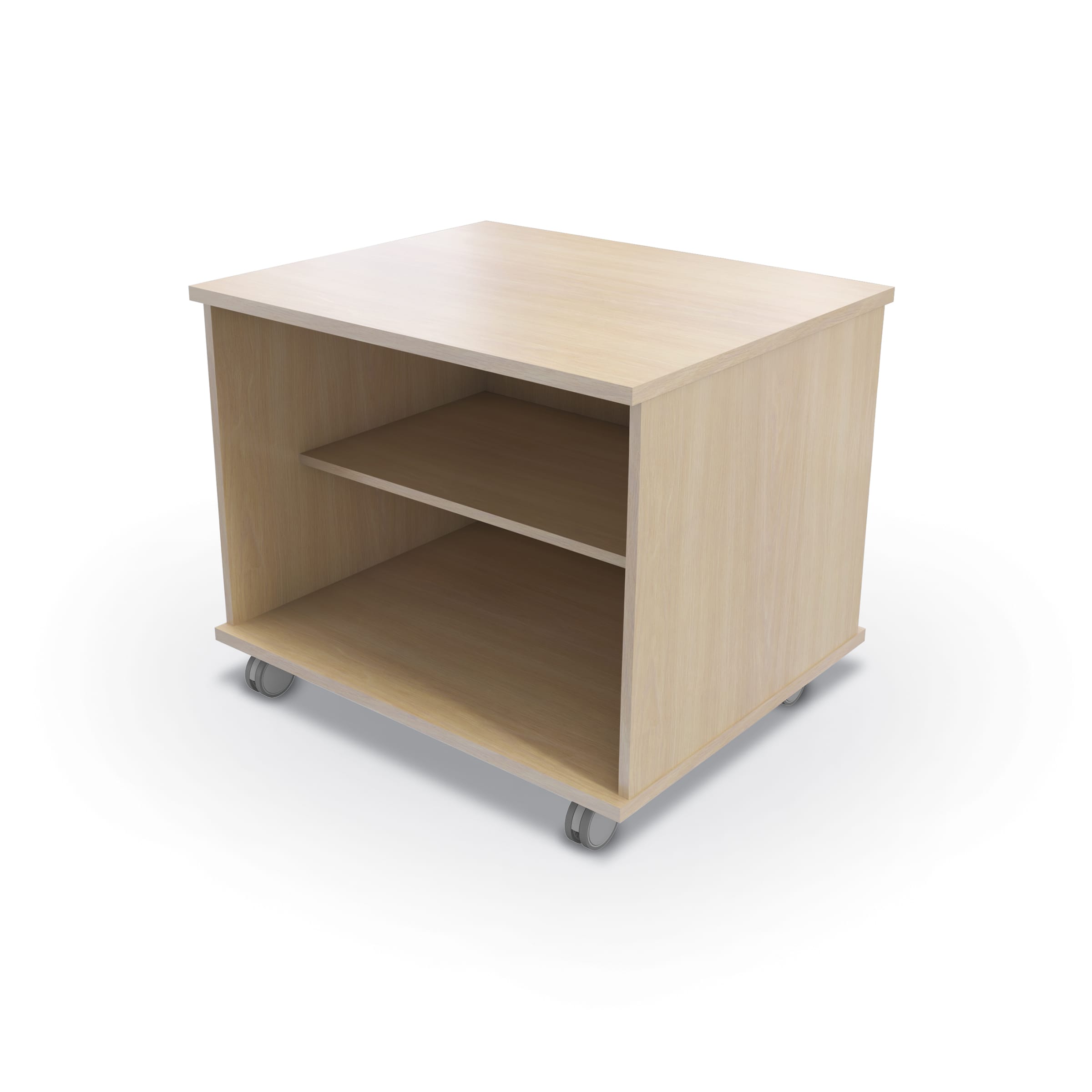 Verso Open Storage + Fixed Shelf Unit