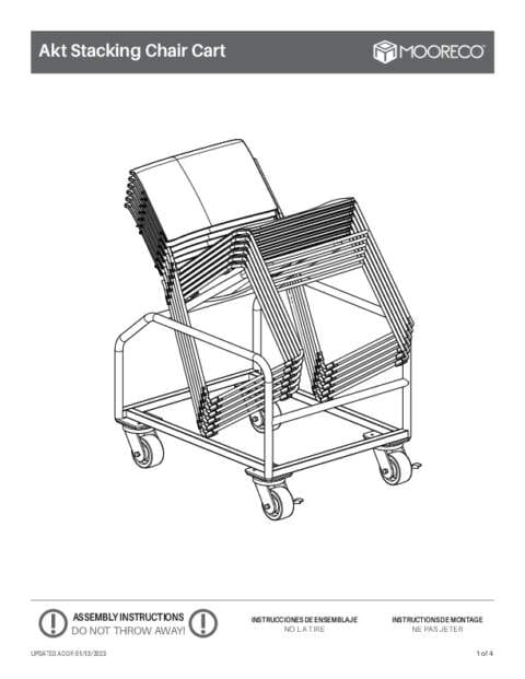 Akt Stacking Chair Cart Assembly Instructions