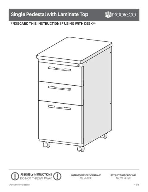 Avid File Cabinet 91784 Assembly Instructions