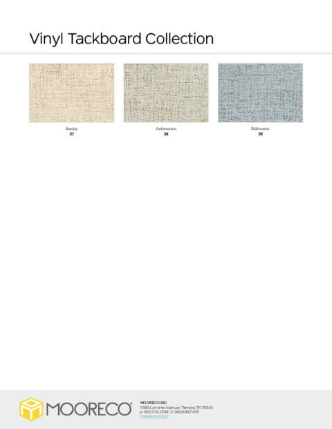 Vinyl Tackboard Swatch Card